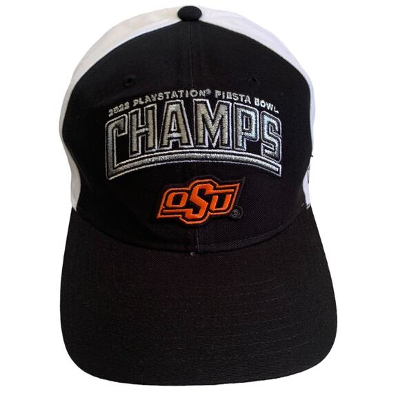 Nike 2022 PlayStation Fiesta Bowl Champs OSU Oklahoma State Snapback Cap Hat New - Picture 10 of 11